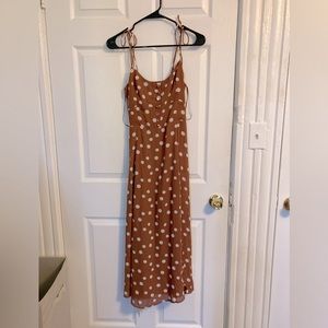 NWT Polkadot Abercrombie and Fitch Midi Dress